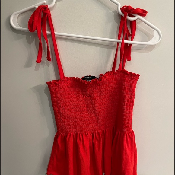 Red flowy top - Picture 1 of 1